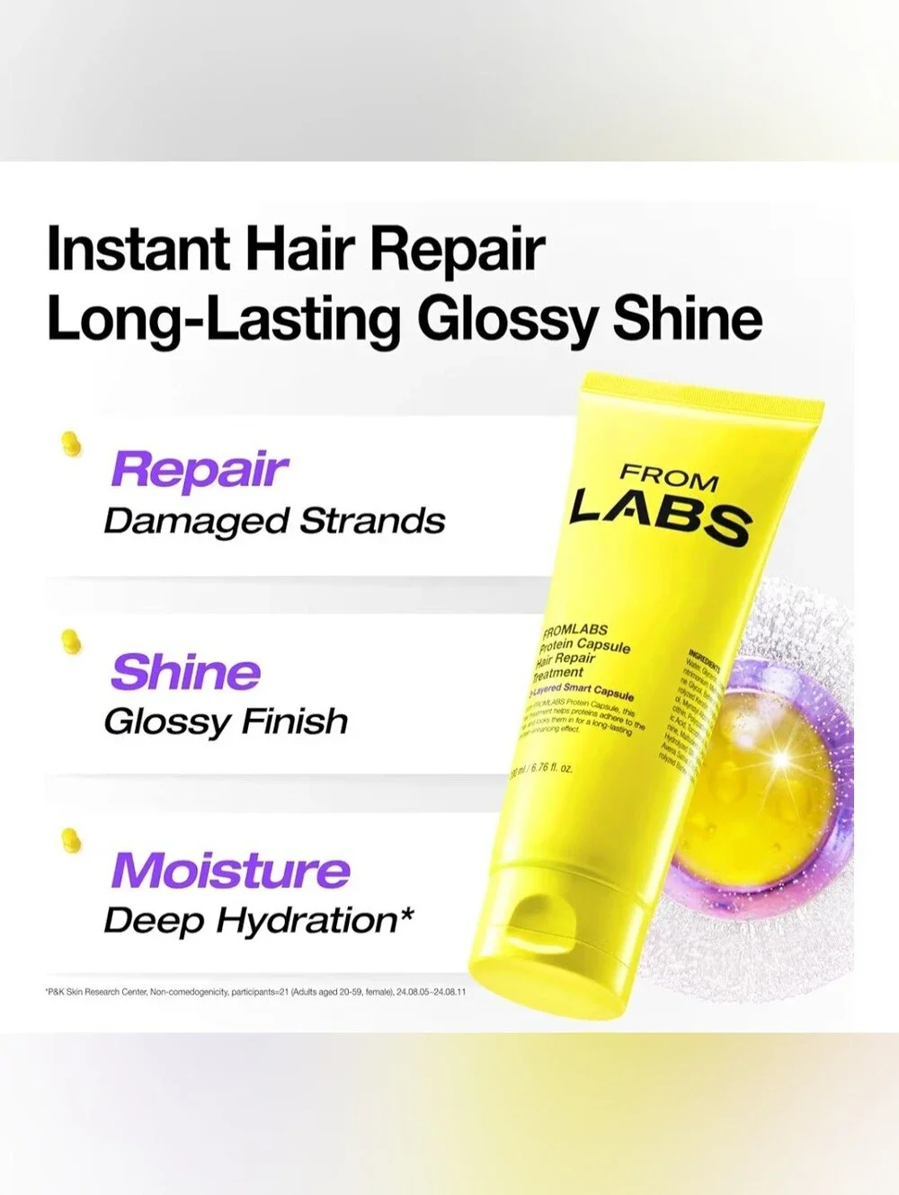 From Labs Protein Capsule Hair Repair Treatment - Yellow